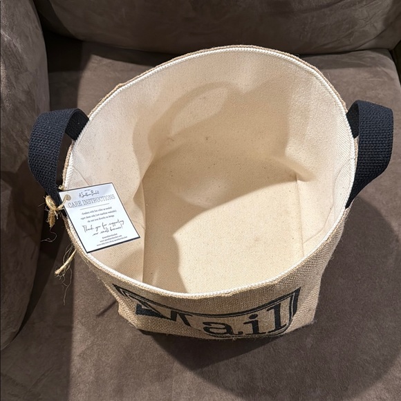 Tan Mail Storage Bag - Picture 2 of 2